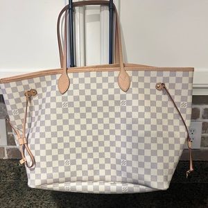 Louis Vuitton Neverfull GM Tote in Damier Azur | Like New Condition